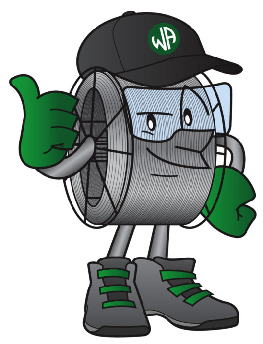 Sparky, mascotte de Welding Alloys Group
